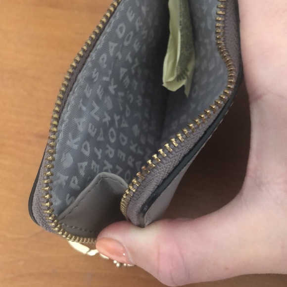 EUC Kate Spade owl purple and gold wallet - Picture 4 of 6